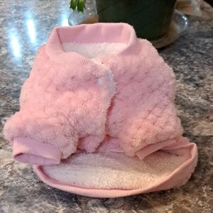 NWT Cozy Pink Dogs Fleece Jacket